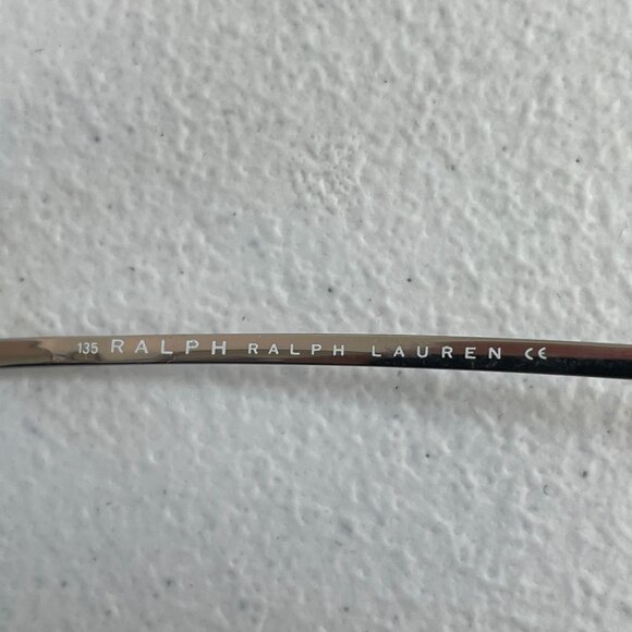 Vintage Y2K Ralph Lauren Silver Glasses 135 Brown Tinted Oval Lens Unisex - Picture 6 of 10